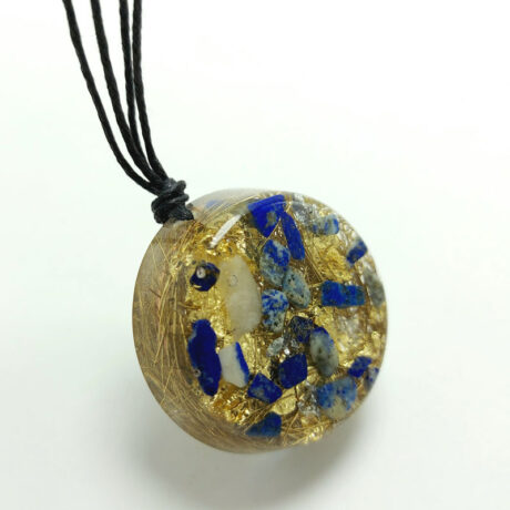 Ogrlica s orgonitnim privjeskom lapis lazuli 2